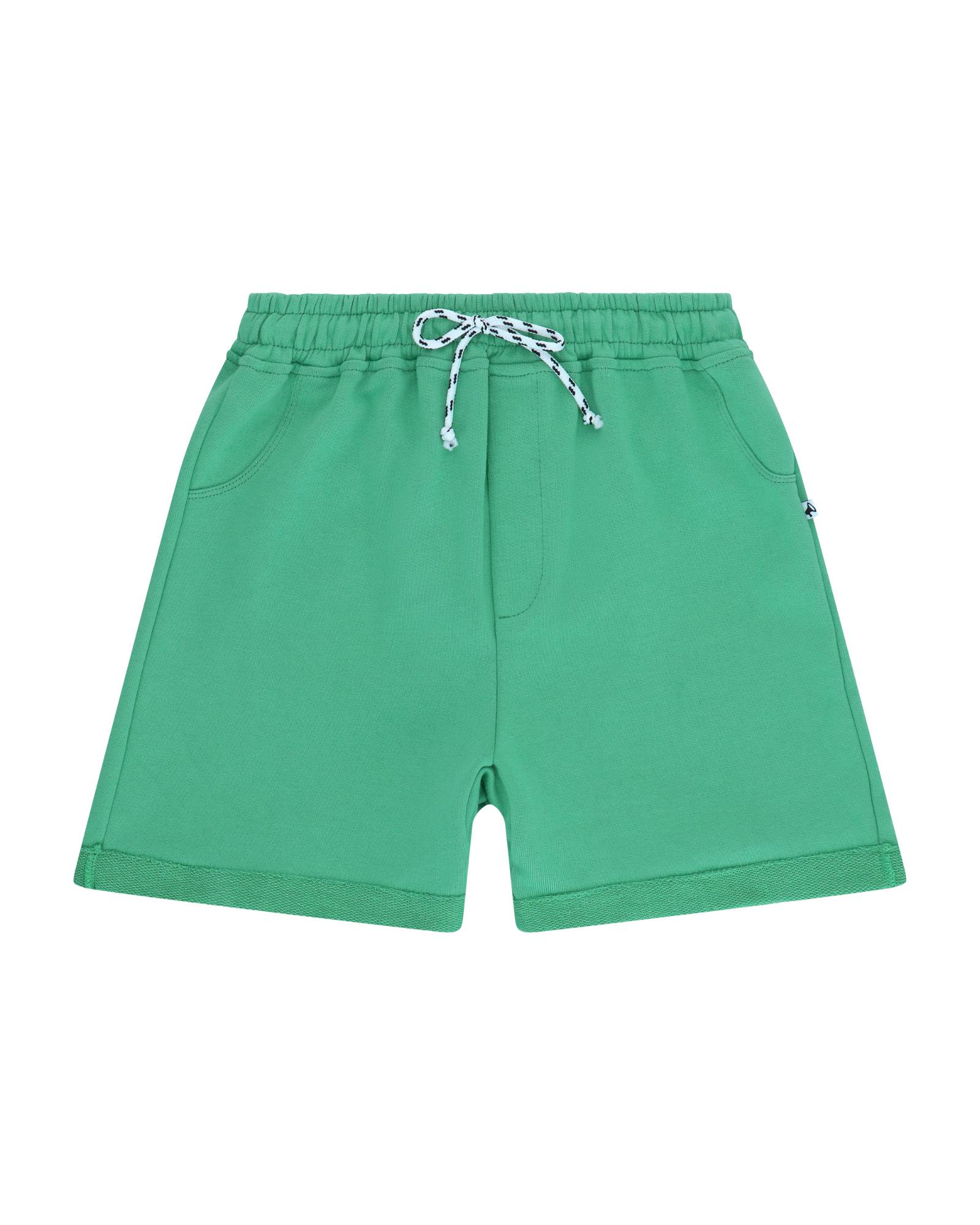 Boys Jog Shorts by Cos I Said So in the color Spruce Green.