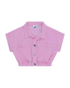 Girls Boxy Jacket in Pink by COS I SAID SO in Denim.