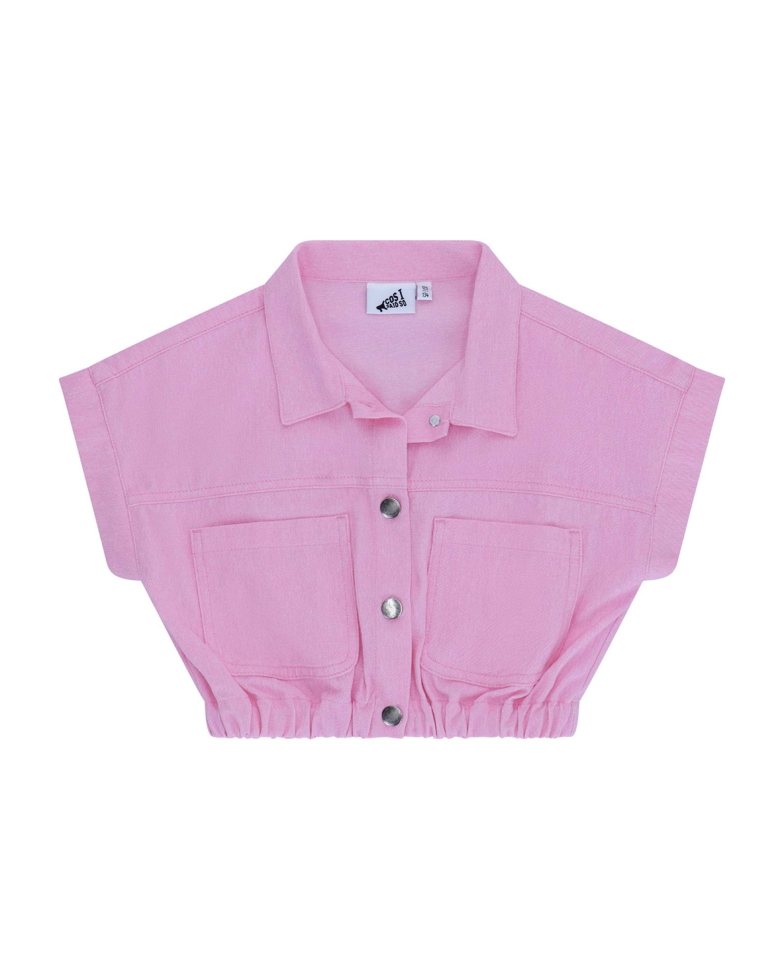 Girls Boxy Jacket in Pink by COS I SAID SO in Denim.