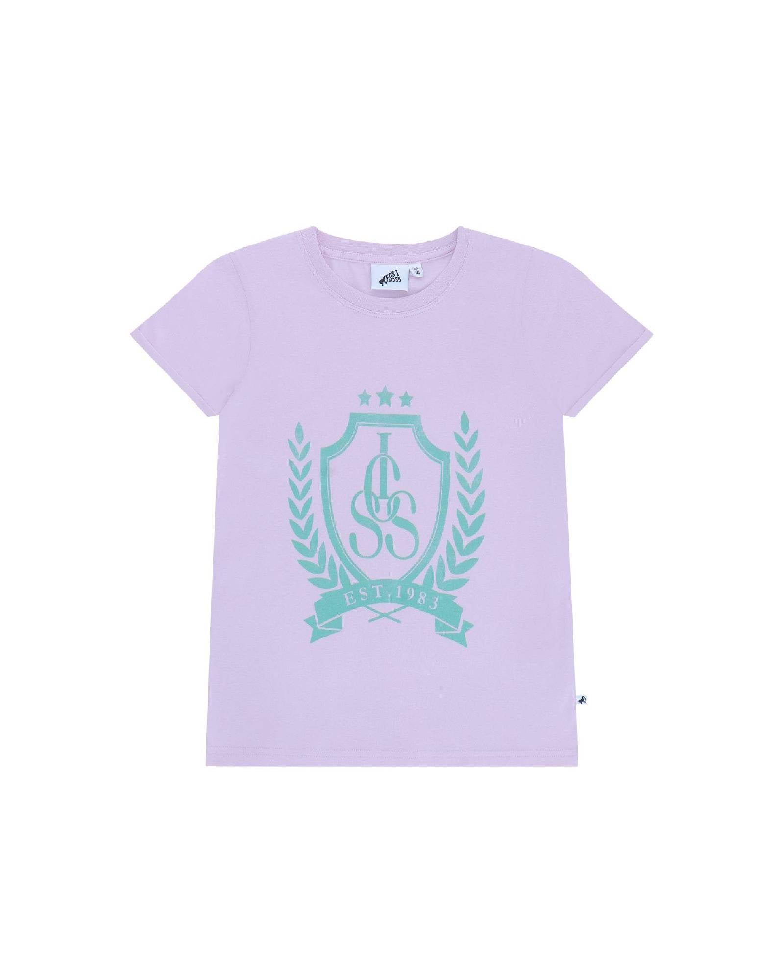 Girls T-shirt Country Club by Cos I Said So in high quality Organic Cotton, in the color Lilac Snow.