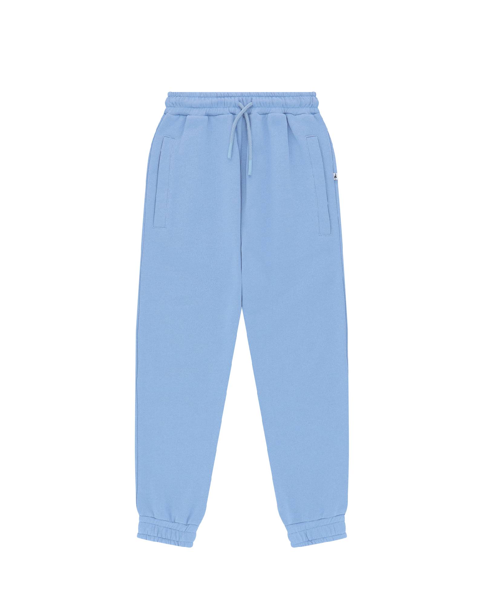 Unisex Jog Pants by Cos I Said So  in high quality soft Organic Cotton. Jog Pants shown in the color Brunnera Blue.