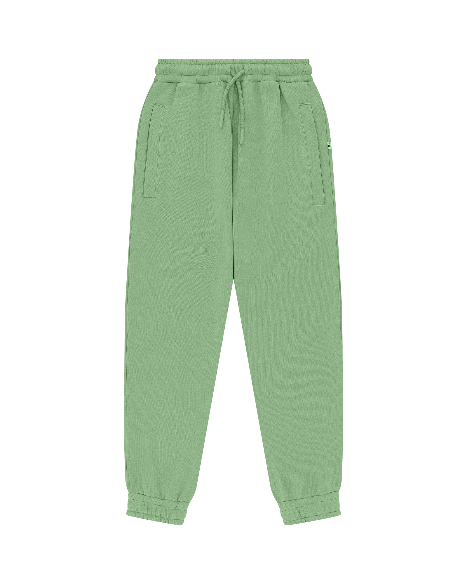 Unisex Jog Pants by Cos I Said So  in high quality soft Organic Cotton. Jog Pants shown in the color Fair Green.