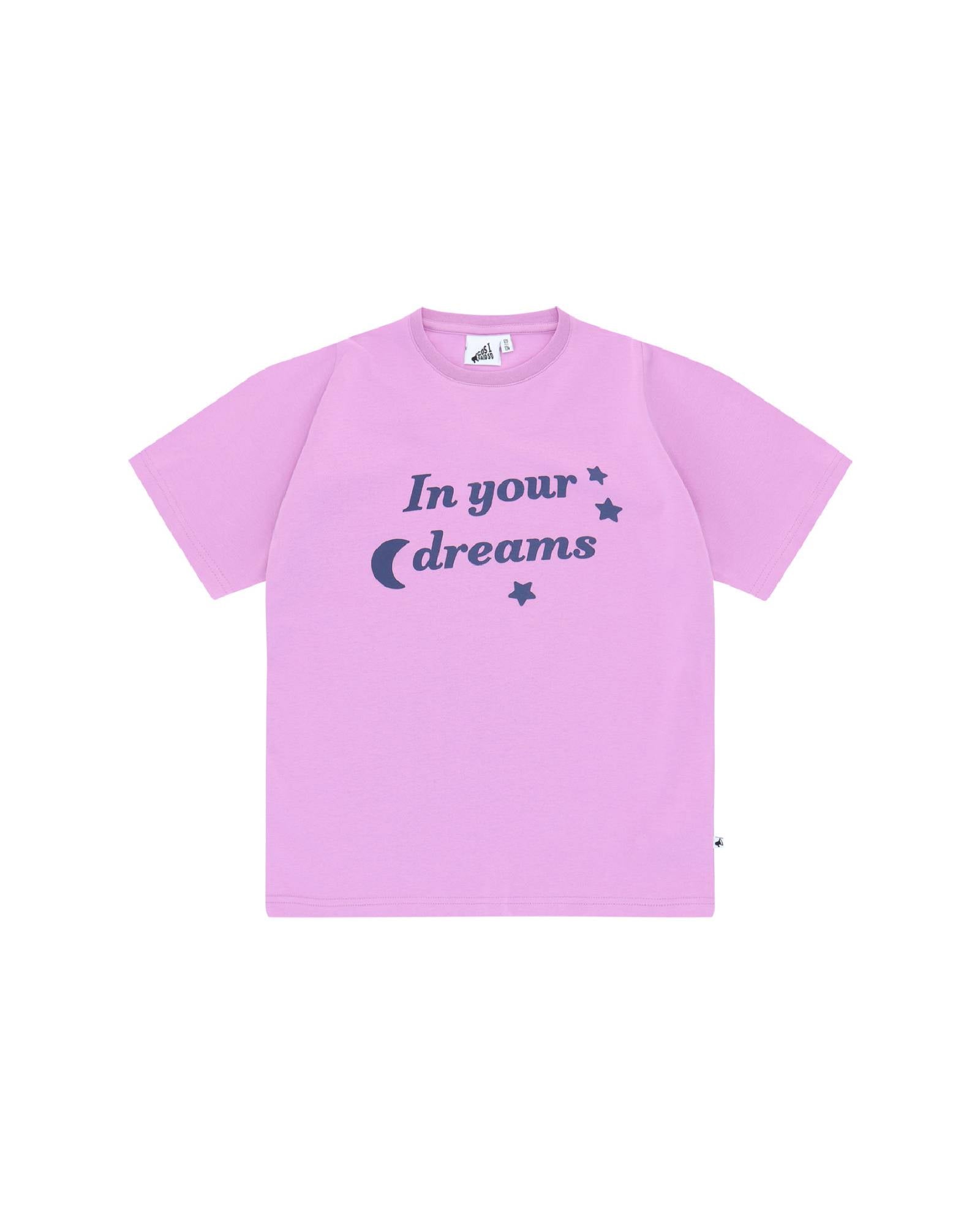 Unisex T-Shirt In Your Dreams by Cos-I-Said-So in high quality Organic Cotton. T-Shirt shown in the color Violet.