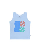 Unisex Tank Top Tennis by Cos I Said So in Arctic Ice.