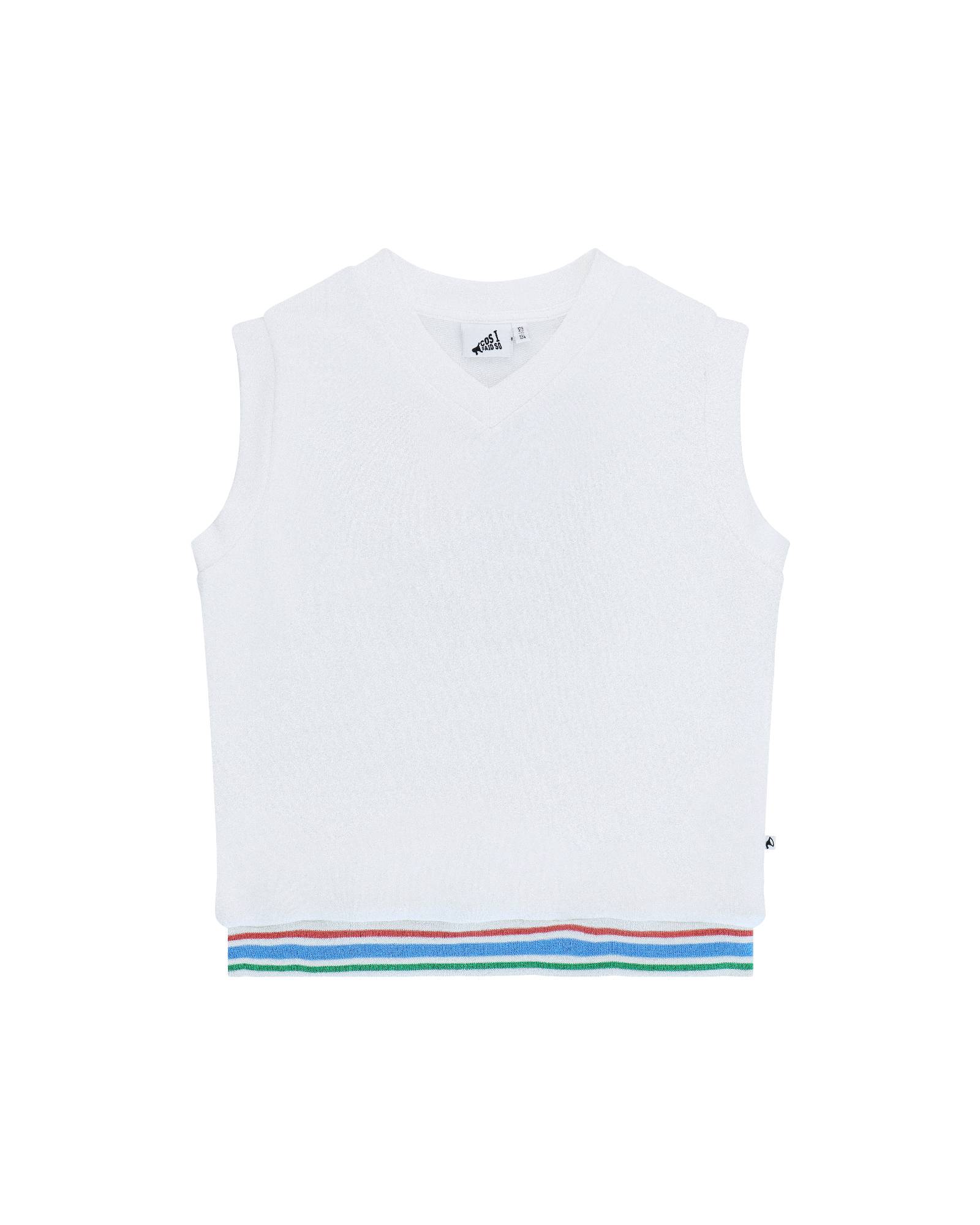 Unisex Sleeveless Sweater Debardeur Tennis by Cos I Said So.