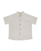 Boys Shirt by Les Vedettes in high quality Muslin Cotton. Shirt is shown in the color Beige.